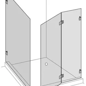 Achat Immédiat Cabine d‘angle Renner Trendline STS 90° Chromé Verre clair